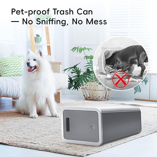 Small Trash Can, 3 Pack 4 Gallons Bathroom Garbage Can with Lid Press-Top, Small Waste Basket with Trash Bags, Slim Plastic Garbage Bin for Dorm, Office, Bedroom, Kitchen, Living Room (Multi)