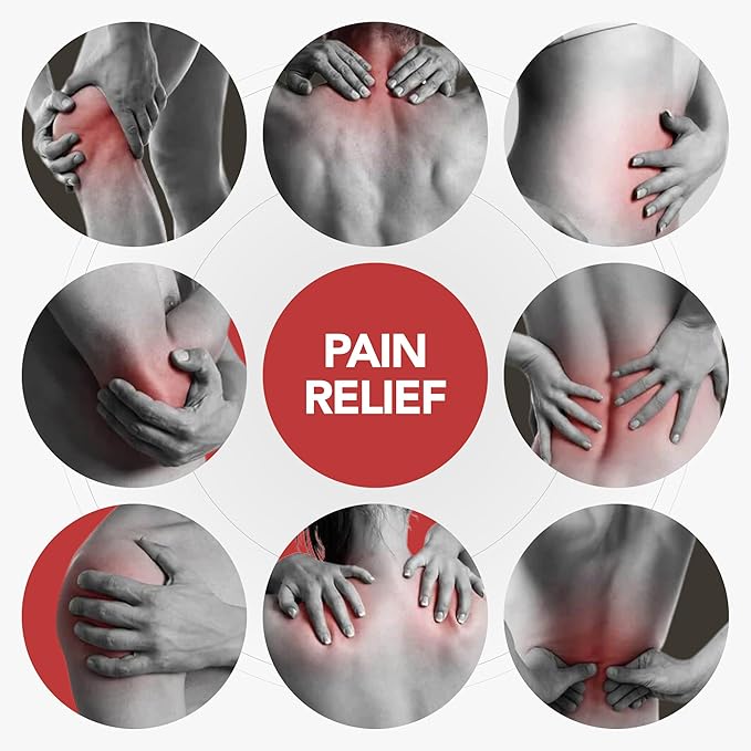 Deluxe TENS Unit Muscle Stimulator & Accessories - Non-Invasive EMS Machine for Neck & Back Pain Relief, Sciatica - Electrotherapy with 12 Modes & 20 Intensity Levels