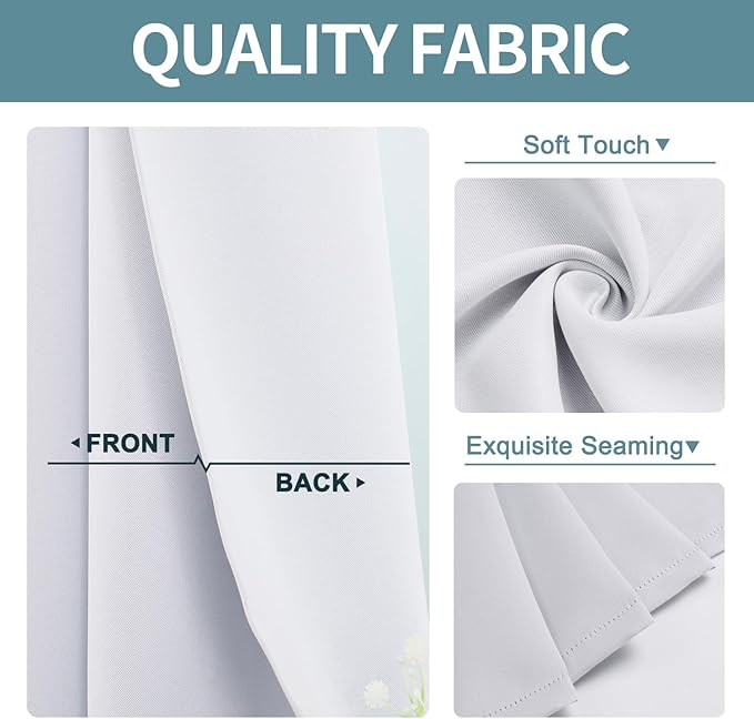 ChrisDowa Room Divider Curtain 84 Inches Long, Wide Blackout Sliding Door