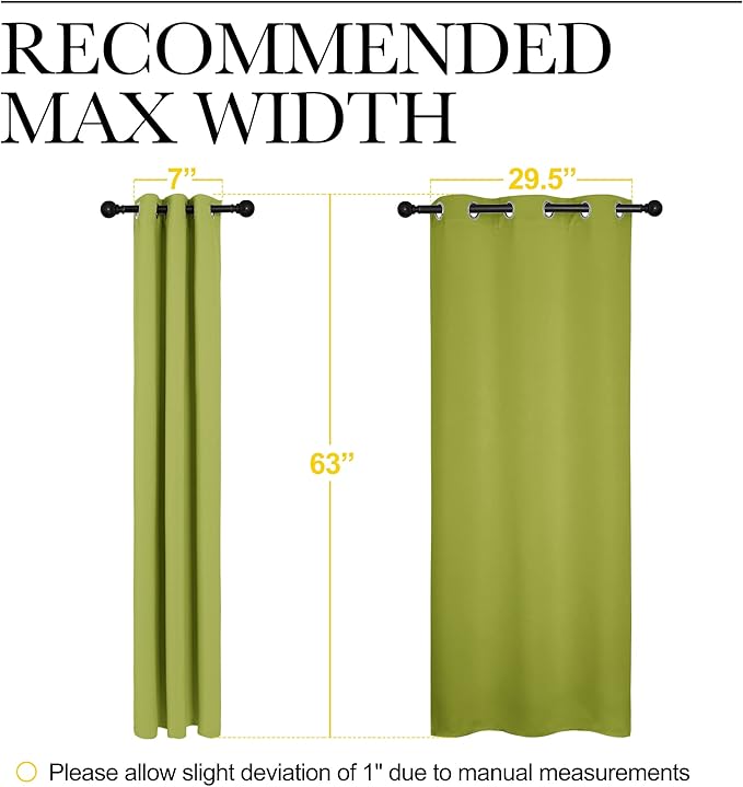 NICETOWN Blackout Curtain Panels