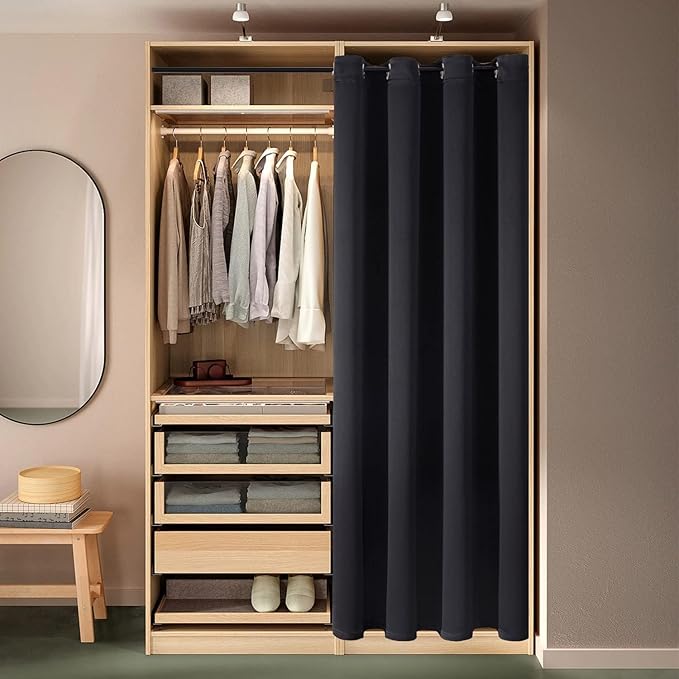 ChrisDowa Blackout Curtains 70 inches Wide