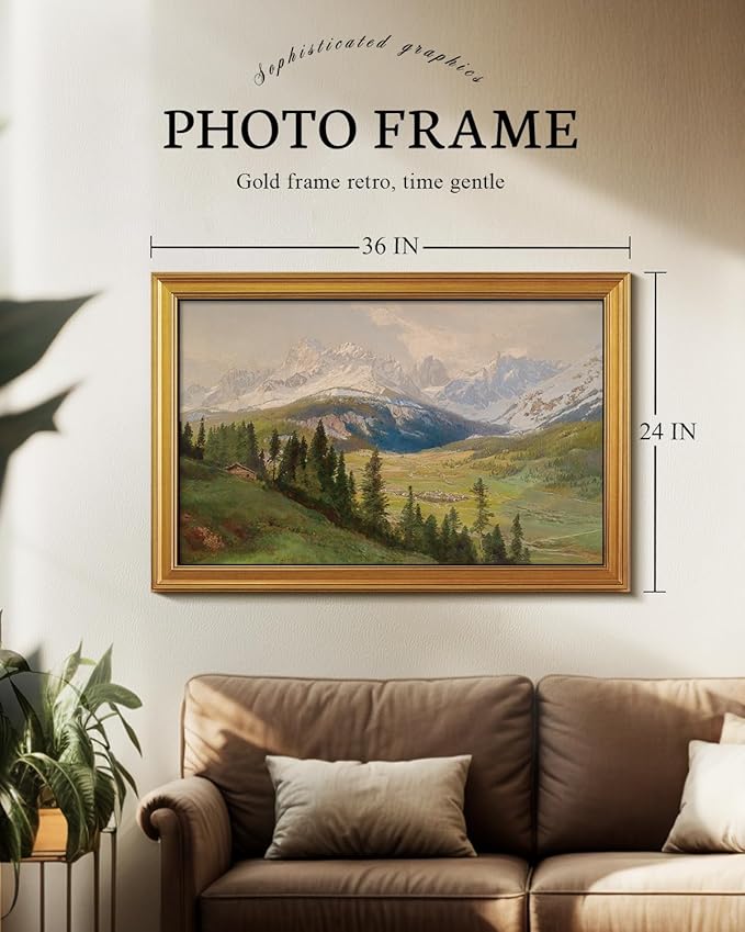 VIYYIEA Vintage Gold Framed Wall Art