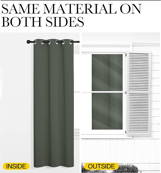 NICETOWN Blackout Curtain Panels