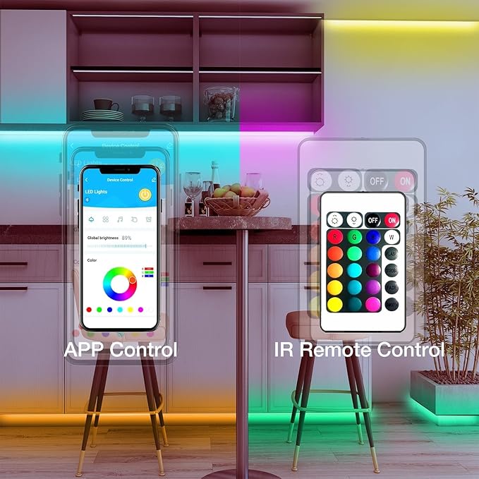 DAYBETTER Smart RGB Led Strip Lights, 300ft Led Lights