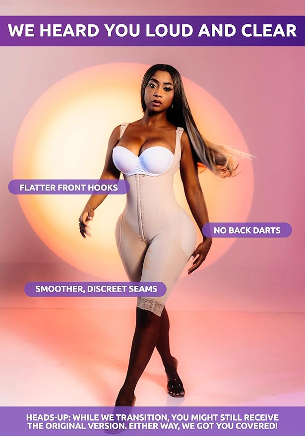 Snatched Body Post Surgery Stage 1 Faja Without Bra | Fajas Colombianas Moldeadoras for BBL |High Compression Faja