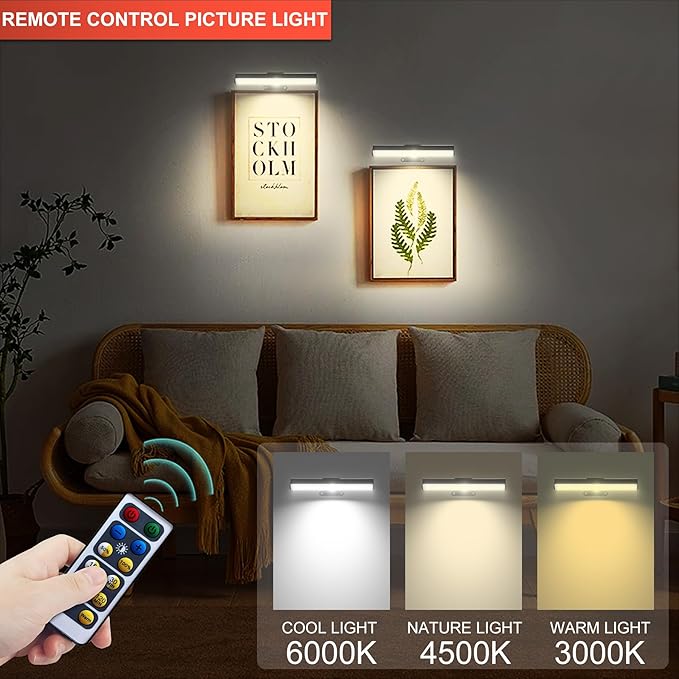 4pcs Battery Operated Picture Light
