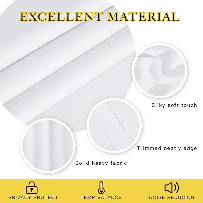NICETOWN Sliding Door Window Treatment Blackout Patio Door Curtain Panels