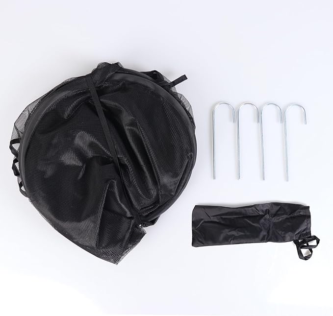 Mesh Plant Cover from Animals, Plant Netting Pest Guard Cover, Plant Tent Cage Pop-up with 4 Stakes for Vegetables, Fruits, Flowers, 28 x 28 x 32 Inches