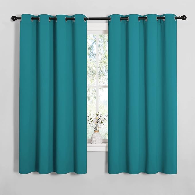 NICETOWN Room Darkening Curtains 68 inch Length 2 Panels, Thermal Insulated