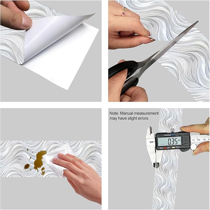 HOMETITUTE Wallpaper Border Peel and Stick Decorative Wall Trim Self Adhesive