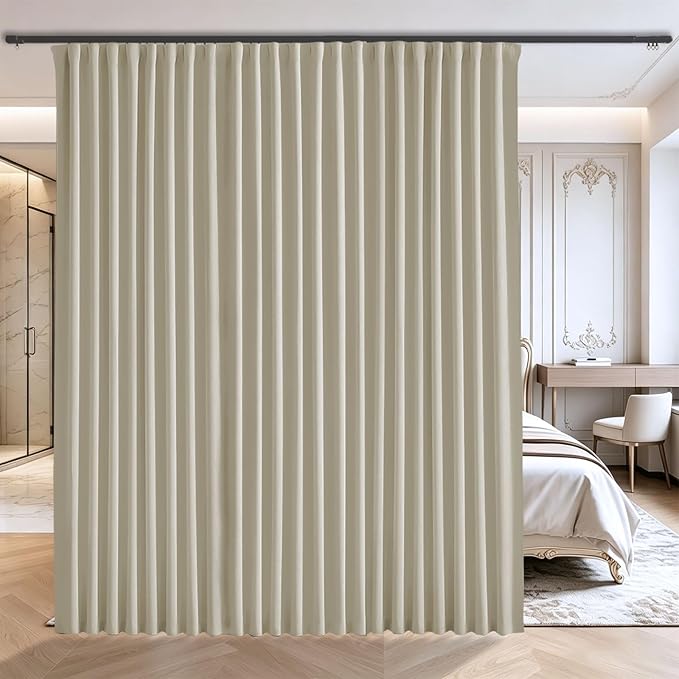 Room Divider Curtains for Ceiling Track System or Rod