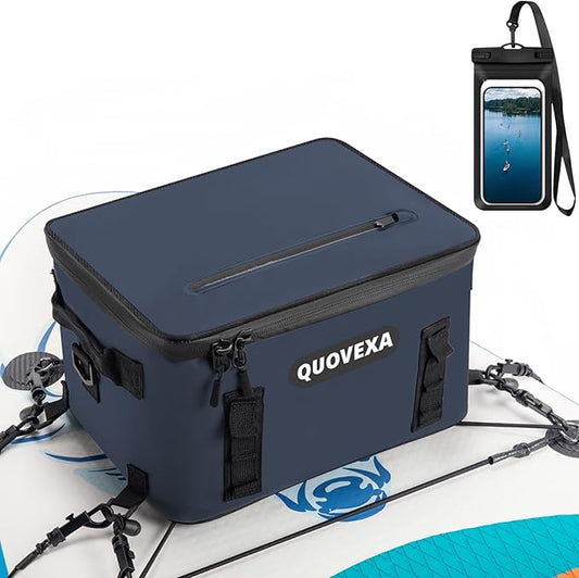 Paddle Board Cooler Bag, Sup Cooler, Coolers Deck Bag with 4 Pockets, Kayak Cooler Fits 30 Cans, Deck Coolers Bag for Paddleboard, Paddle Board Accessories with Phone Pouch