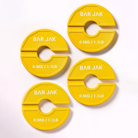 Micro Plates. 0.5 KG Weight Plate, x4 Pieces, Fractional Weight Plates, Dumbell Weights, Kettlebell weights Training.