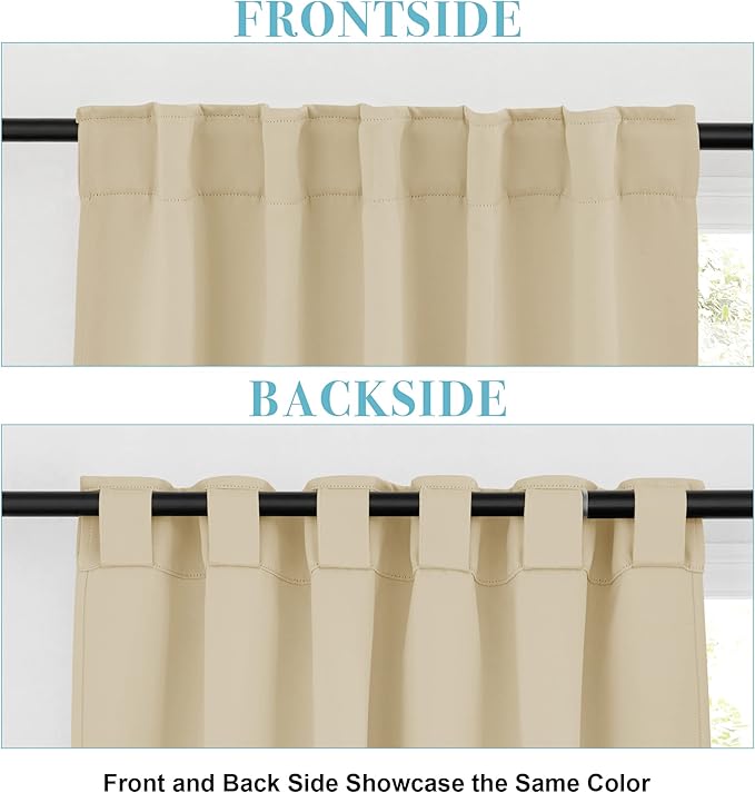 RYB HOME Small Window Curtains