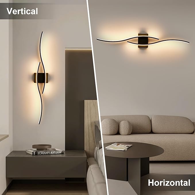 KARTOOSH Battery Operated Wall Sconces Set of Two