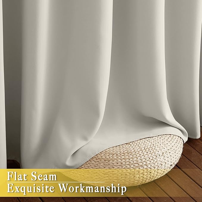 NICETOWN Room Darkening Short Curtain 54 inches Long