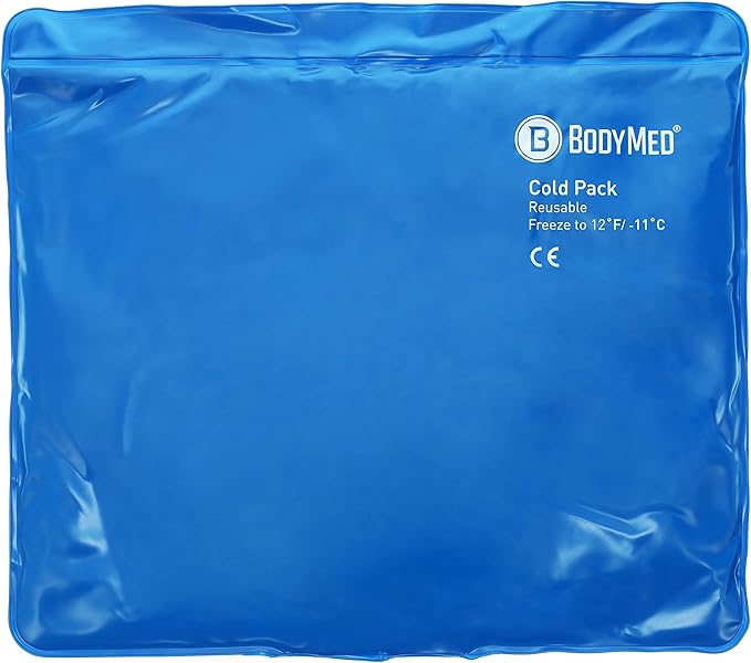 BodyMed Reusable Vinyl Ice Pack for Knee, Arm, Elbow, Shoulder, Back - Professional Grade Cold Therapy for Injuries, Aches, Swelling, Bruises, Sprains - 21 in. x 13 in. (Oversize)