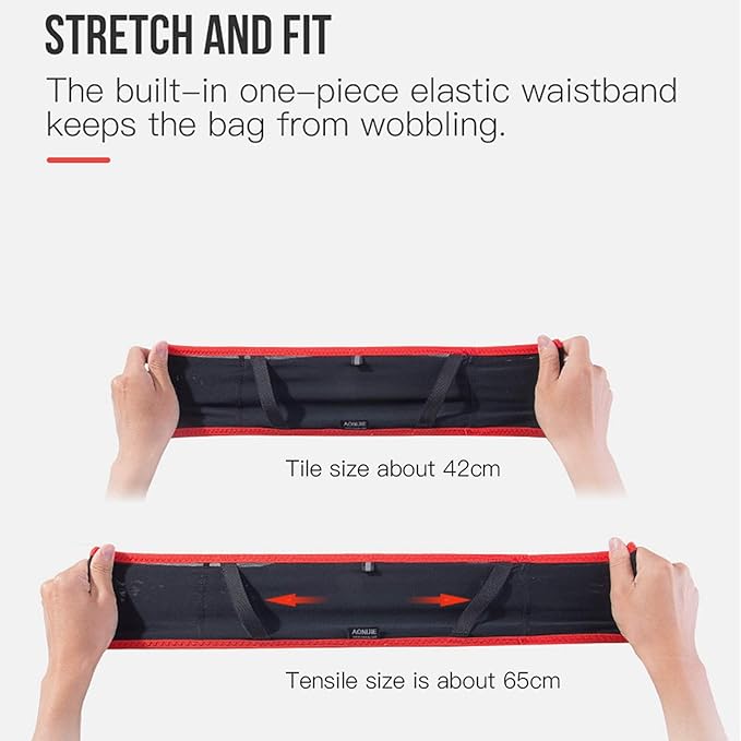 AONIJIE Hydration Belt Running Fanny Pack, with 250ml Soft Water Bottle Flask Phone Holder for Trailing Running Climbing Jogging Cycling Workout Fitness 3 Colors (Blue, L/XL)