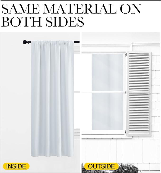 NICETOWN Bedroom Window Curtain Panels