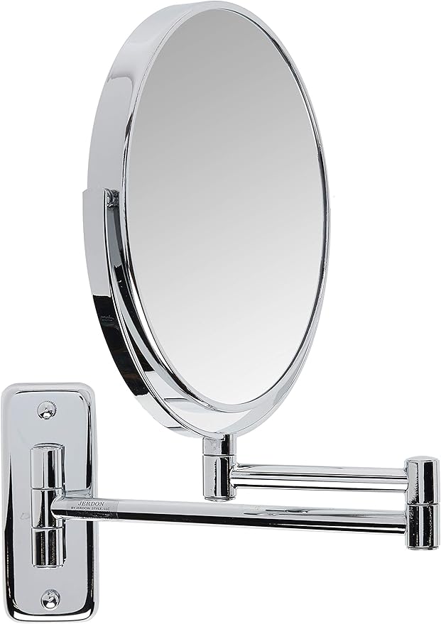 JERDON Wall-Mounted Magnifying Mirror