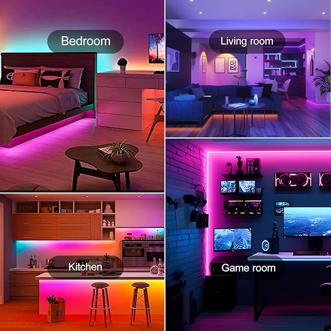 HBOWMDJIA Led Lights for Bedroom 200 FT,