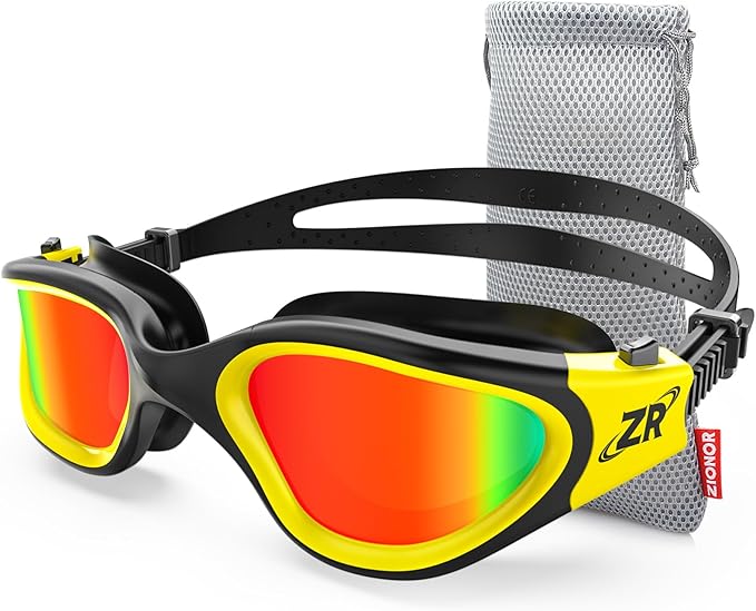ZIONOR G1 Polarized Swimming Goggles for Unisex Adult Women Anti Fog 100% Anti UV Diving Goggles