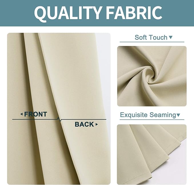 ChrisDowa Grommet Blackout Curtains