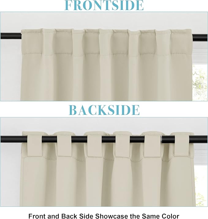 RYB HOME Bathroom Curtains Blackout