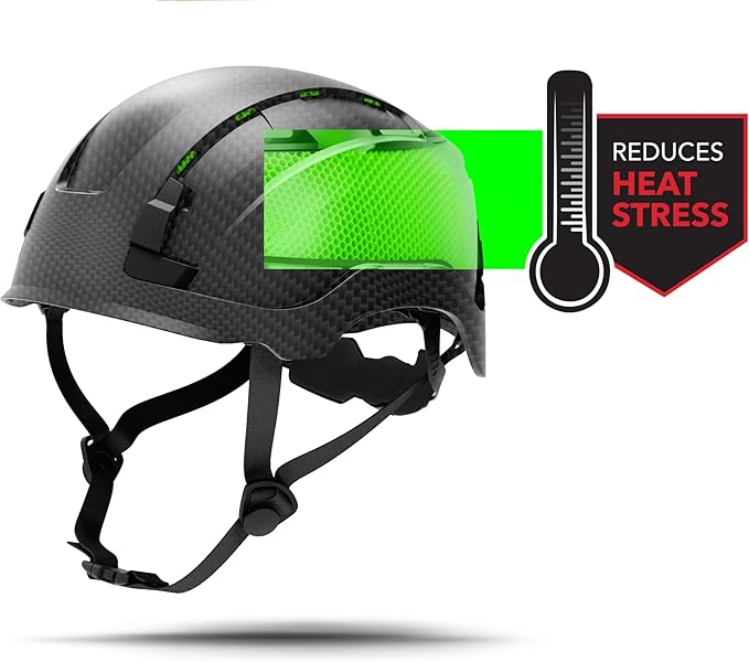 GE Safety Helmet: ANSI Type 2 Class G & E, Advanced Impact Technology, Ultra Comfortable Memory Foam, Heat Stress Reduction, Compatible with Accessories, Adjustable Size OSHA Approved