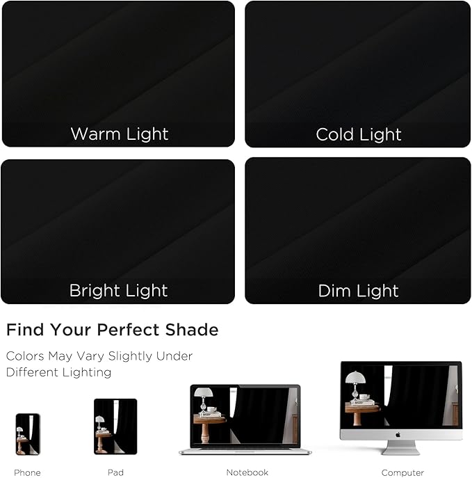 CUCRAF Custom Blackout Curtains
