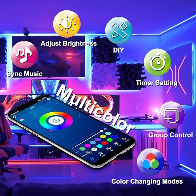 DAYBETTER Smart RGB Led Strip Lights, 300ft Led Lights