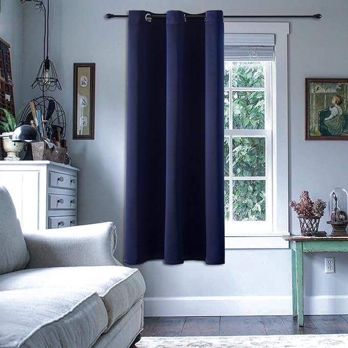 ChrisDowa Blackout Curtains 45 Inches Long