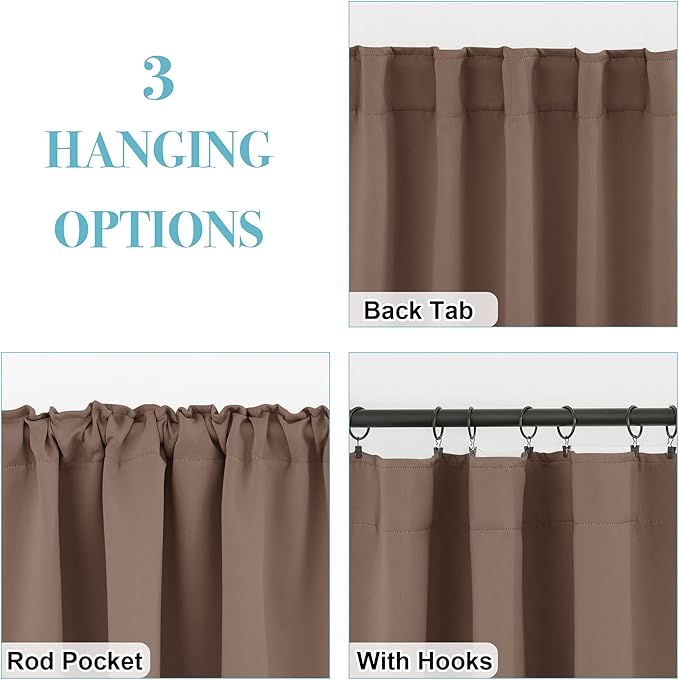 RYB HOME Kitchen Window Curtains