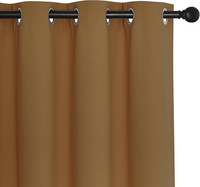 NICETOWN Room Divider Curtain 132 Inches Long, Wide Blackout Sliding Door