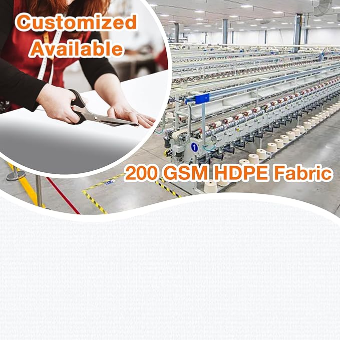 Artpuch Outdoor Pergola Shade Cover 12' X 20' Sun Shade Cloth with Grommets, 90% UV Protection Canopy Patio Privacy Screen (Customized Available) GN107, White