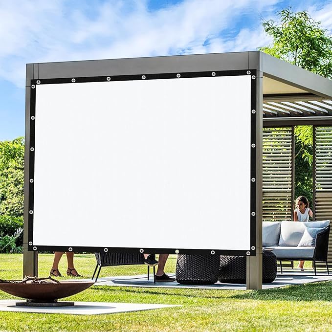 Artpuch Outdoor Pergola Shade Cover 5' X 10' Sun Shade Cloth with Grommets, 90% UV Protection Canopy Patio Privacy Screen (Customized Available) GN107, White
