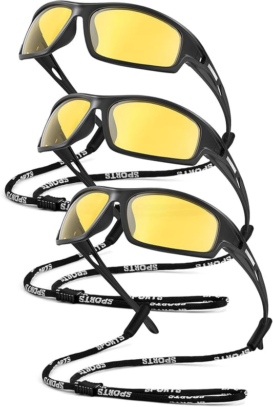 Polarized-Sunglasses-Men Sports Mens-Sunglasses: Sun-Glasses with UV400 Protection for Driving Golf Fishing Running