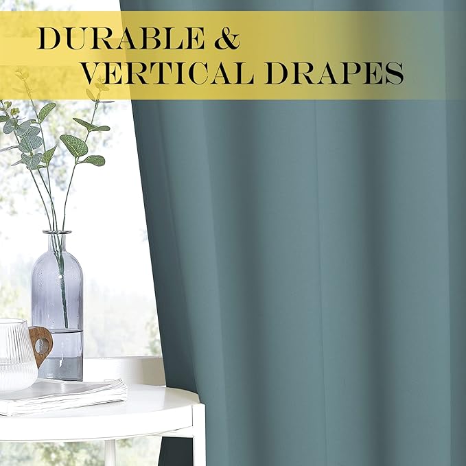 NICETOWN Room Darkening Short Curtain 54 inches Long
