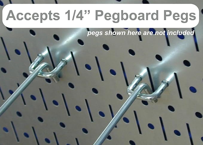 Wall Control Pegboard 32in x 16in Red Metal Pegboard Tool Board Panel