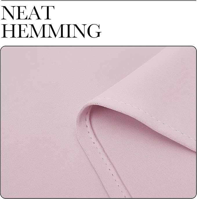 NICETOWN Baby Pink Blackout Curtains 78 inches Length