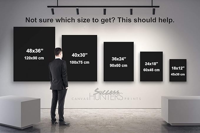 SuccessHunters Luxury Gold Watch Canvas Print Office Wall Decoration Home Decor Modern Art Prints Inspiration Motivation Inspire Entrepreneur Quote Inspirational Motivational House Decal (8 x 8 in)