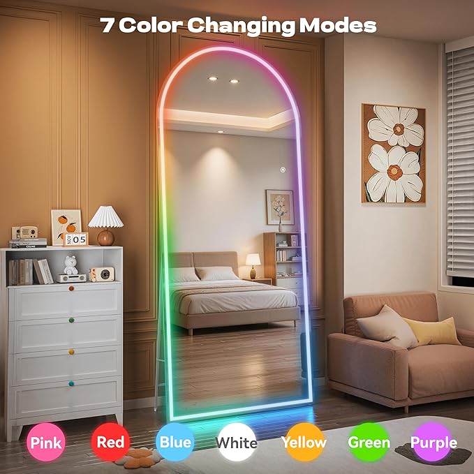 Hasipu Arch Full Length Mirror 55.5 x 15.7 in