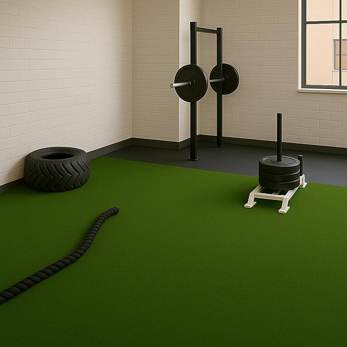 Ottomanson Artificial Turf Golf Hitting Mat 6'6" x 12' Indoor/Outdoor Waterproof Synthetic Fake Grass for Putting Practice Baseball Football Sports Gym Backyard, Custom Size 2' up to 30'