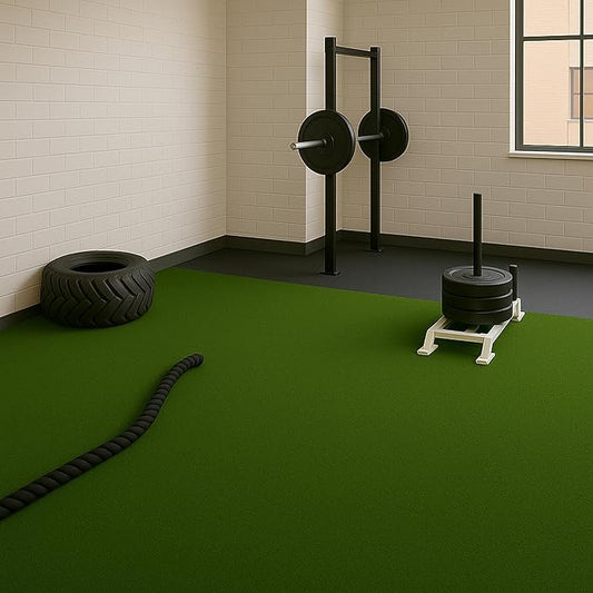 Ottomanson Artificial Turf Golf Hitting Mat 6'6" x 24' Indoor/Outdoor Waterproof Synthetic Fake Grass for Putting Practice Baseball Football Sports Gym Backyard, Custom Size 2' up to 30'
