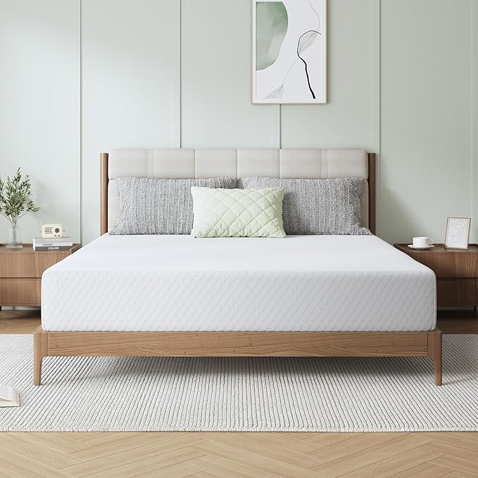 Novilla 12 Inch Mattress Queen Size, Queen Mattresses in a Box with Memory Comfort Foam & High-Density Support Foam for Refreshed Sleep & Pressure Relief with Edge Support Medium Firm