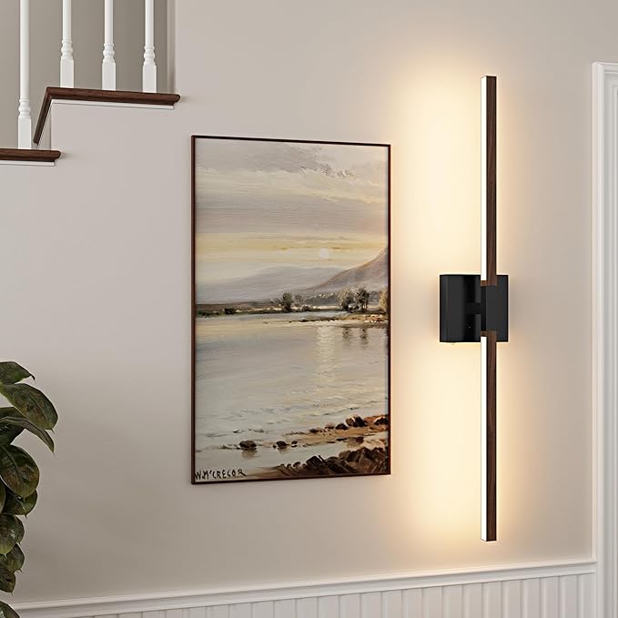 Rayogale Rechargeable Battery Operated Wall Sconce Set Two, 8000mAh Cordless