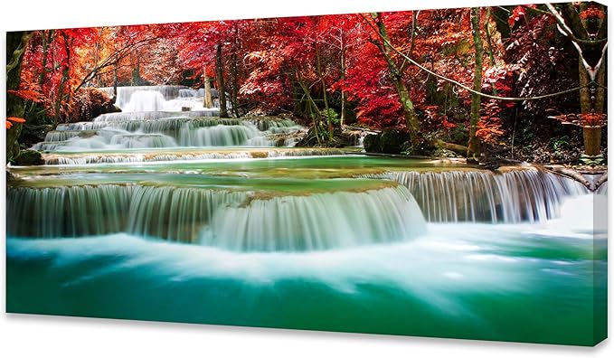 Cao Gen Decor Art-S05150 Wall Art 1 Pieces Waterfall Canvas Print Landscape
