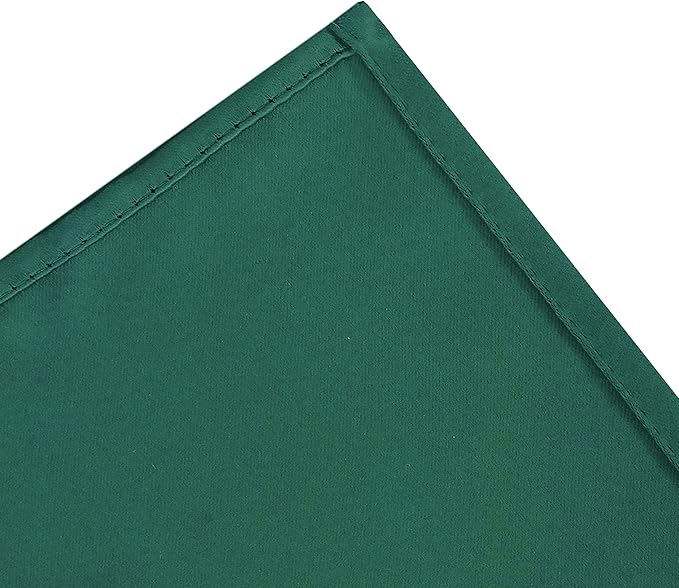 LEMOMO Dark Green Blackout Curtains/42 x 84 Inch/Set of Two Panels Grommet