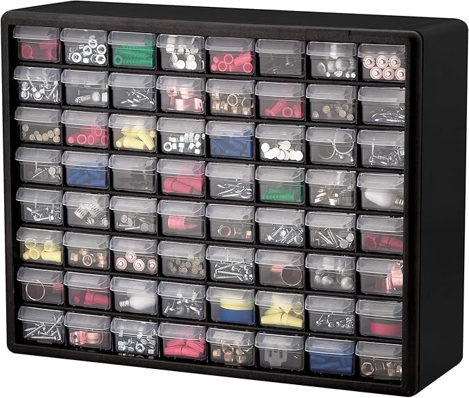 Akro-Mils 64-Drawer Plastic Drawer Storage Cabinet