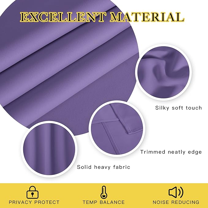 NICETOWN Kitchen Short Blackout Curtain and Drape